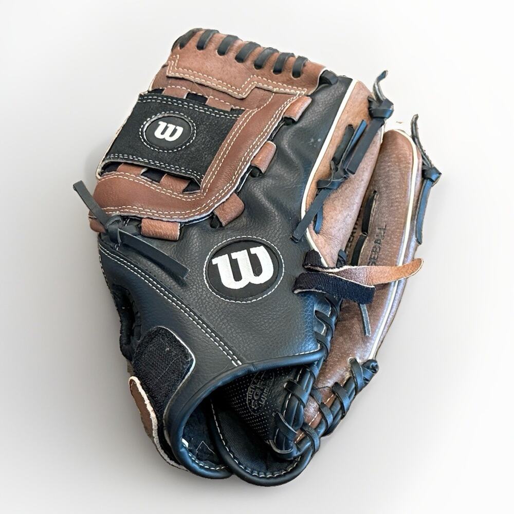 Wilson R-H A350 Black Brown AO350TR12 12” Glove Baseball Genuine leather